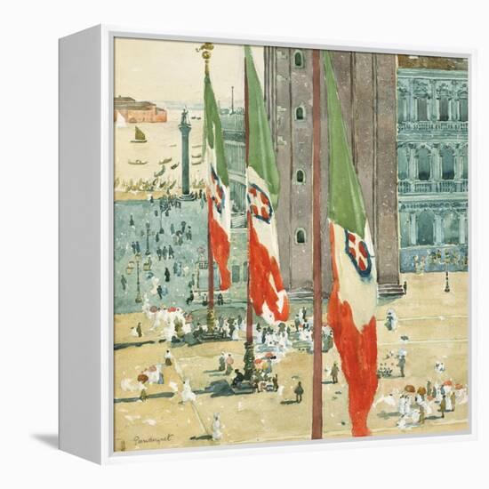 Piazza di San Marco, c.1898–99-Maurice Brazil Prendergast-Framed Premier Image Canvas