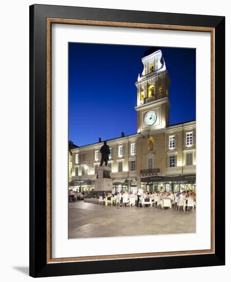 Piazza Garibaldi and Palazzo Del Govenatore at Dusk, Parma, Emilia Romagna, Italy, Europe-Frank Fell-Framed Photographic Print