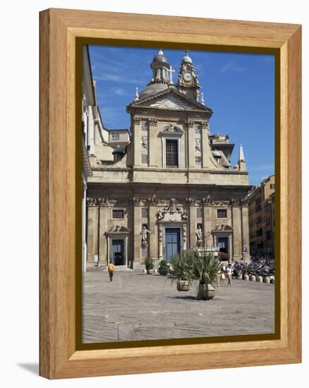 Piazza Matteotti, Genoa (Genova), Liguria, Italy-Sheila Terry-Framed Premier Image Canvas