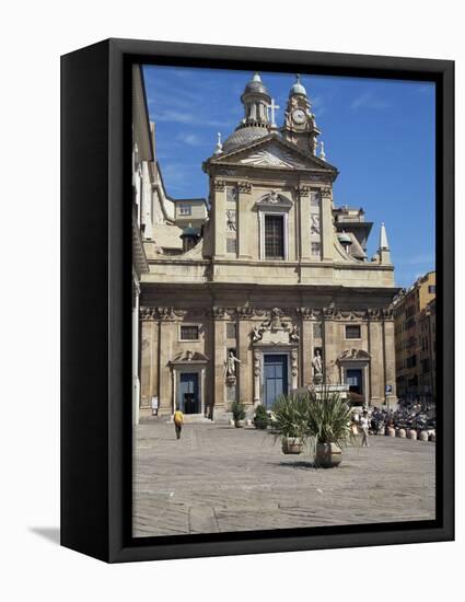 Piazza Matteotti, Genoa (Genova), Liguria, Italy-Sheila Terry-Framed Premier Image Canvas