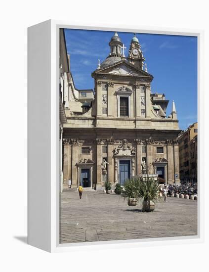 Piazza Matteotti, Genoa (Genova), Liguria, Italy-Sheila Terry-Framed Premier Image Canvas