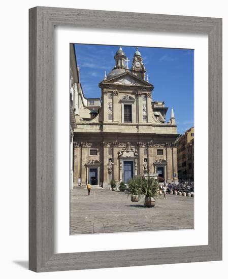 Piazza Matteotti, Genoa (Genova), Liguria, Italy-Sheila Terry-Framed Photographic Print