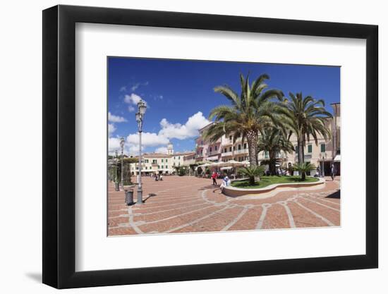 Piazza Matteotti, Porto Azzuro, Island of Elba, Livorno Province, Tuscany, Italy-Markus Lange-Framed Photographic Print