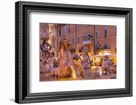 Piazza Navona in Rome, Lazio, Italy, Europe-Julian Elliott-Framed Photographic Print