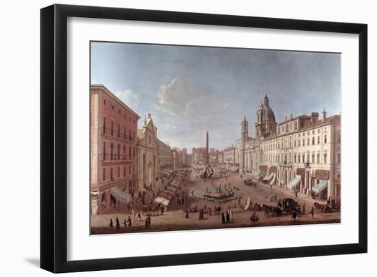 Piazza Navona, Roma-Antonio Joli-Framed Giclee Print