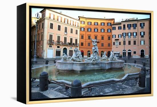 Piazza Navona, Rome, Italy-vladacanon-Framed Premier Image Canvas