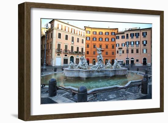 Piazza Navona, Rome, Italy-vladacanon-Framed Photographic Print