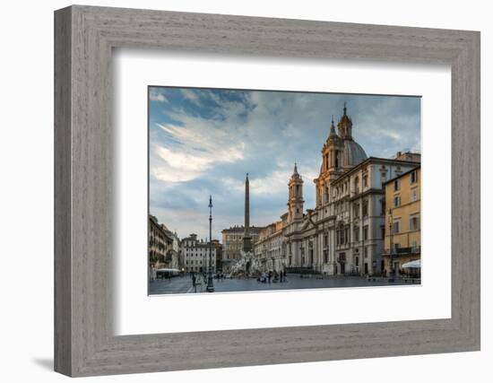 Piazza Navona, Rome, Lazio, Italy-Stefano Politi Markovina-Framed Photographic Print