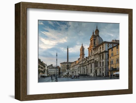 Piazza Navona, Rome, Lazio, Italy-Stefano Politi Markovina-Framed Photographic Print