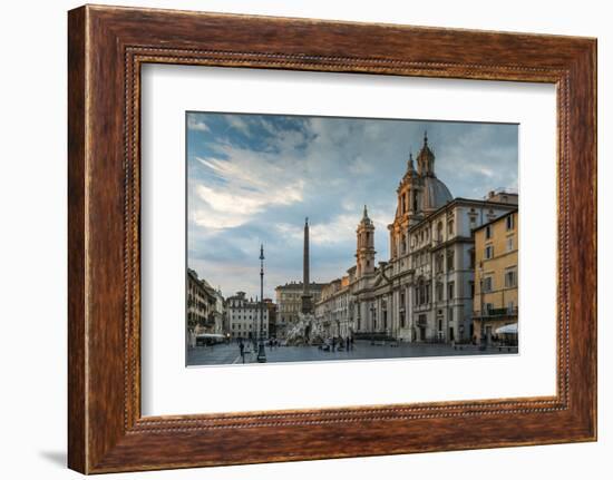 Piazza Navona, Rome, Lazio, Italy-Stefano Politi Markovina-Framed Photographic Print