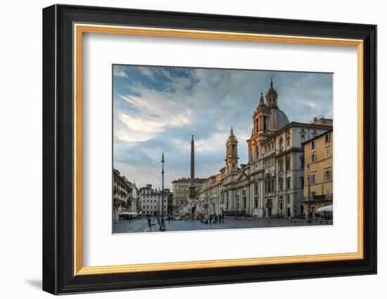 Piazza Navona, Rome, Lazio, Italy-Stefano Politi Markovina-Framed Photographic Print