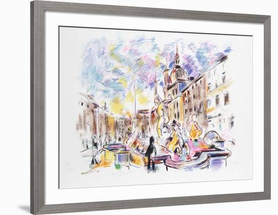 Piazza Navona, Rome-Wayne Ensrud-Framed Limited Edition