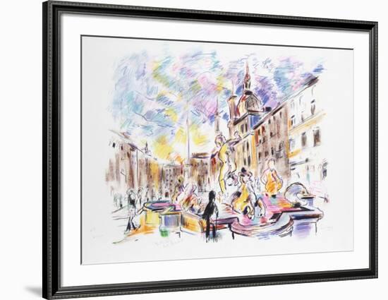 Piazza Navona, Rome-Wayne Ensrud-Framed Limited Edition