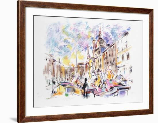 Piazza Navona, Rome-Wayne Ensrud-Framed Limited Edition