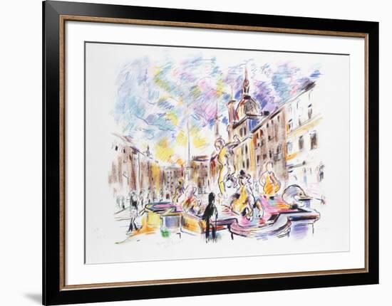 Piazza Navona, Rome-Wayne Ensrud-Framed Limited Edition