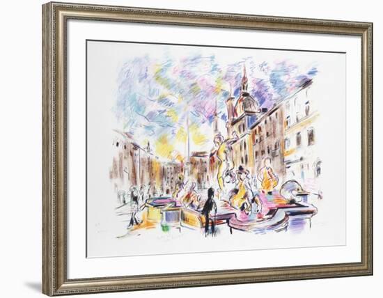 Piazza Navona, Rome-Wayne Ensrud-Framed Limited Edition