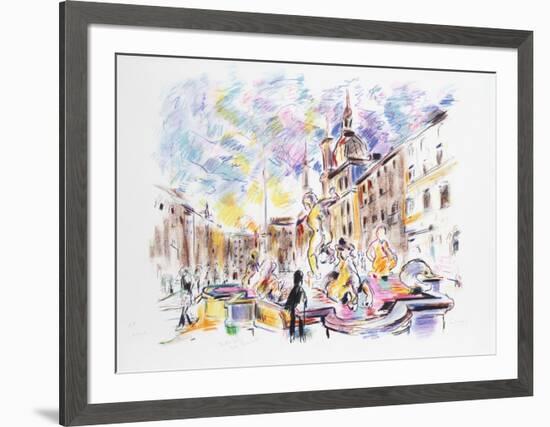 Piazza Navona, Rome-Wayne Ensrud-Framed Limited Edition