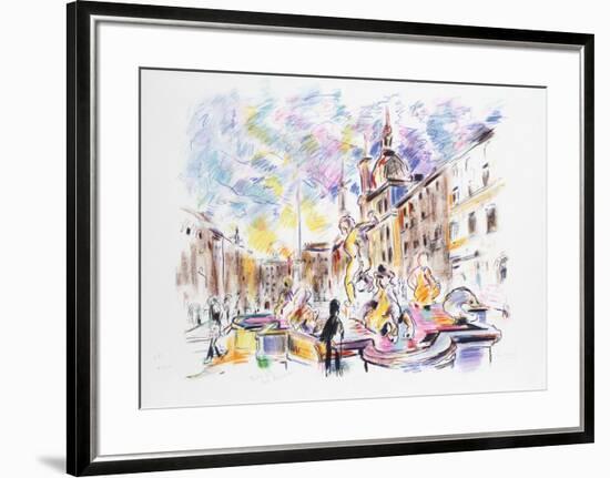 Piazza Navona, Rome-Wayne Ensrud-Framed Limited Edition