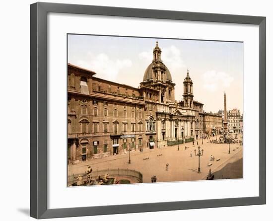 Piazza Navona, Rome-null-Framed Giclee Print