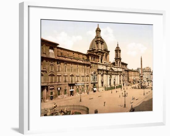 Piazza Navona, Rome-null-Framed Giclee Print