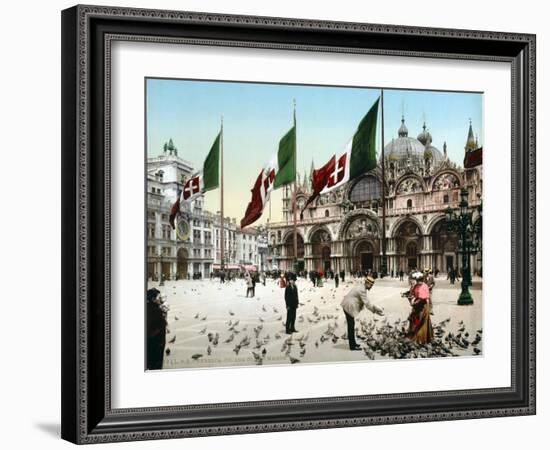 Piazza San Marco, 1890s-Science Source-Framed Giclee Print