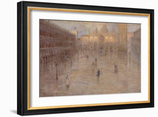 Piazza San Marco, 1899-Pietro Fragiacomo-Framed Giclee Print