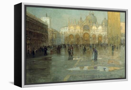 Piazza San Marco after the Rain, Venice, 1914-Pietro Fragiacomo-Framed Premier Image Canvas