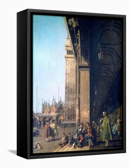 Piazza San Marco and the Colonnade, 1756-Canaletto-Framed Premier Image Canvas