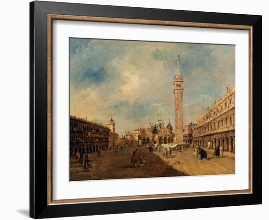 Piazza San Marco, C.1780 (Oil on Canvas)-Francesco Guardi-Framed Giclee Print