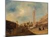 Piazza San Marco, C.1780 (Oil on Canvas)-Francesco Guardi-Mounted Giclee Print