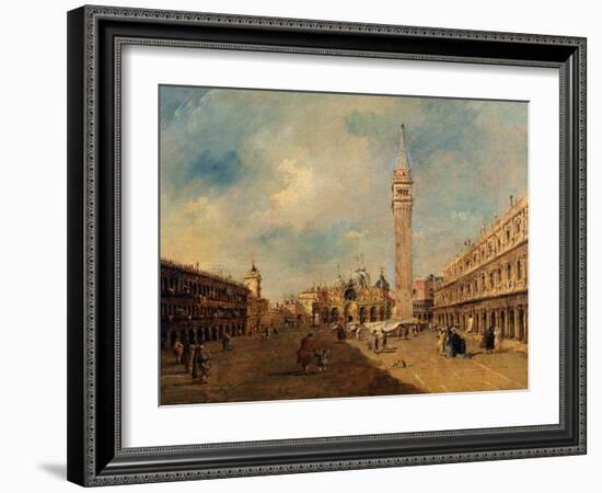 Piazza San Marco, C.1780 (Oil on Canvas)-Francesco Guardi-Framed Giclee Print