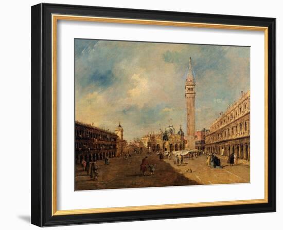 Piazza San Marco, C.1780 (Oil on Canvas)-Francesco Guardi-Framed Giclee Print