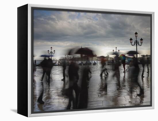 Piazza San Marco Looking across to San Giorgio Maggiore, Venice, Italy-Jon Arnold-Framed Premier Image Canvas