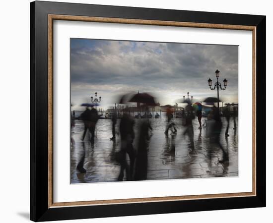 Piazza San Marco Looking across to San Giorgio Maggiore, Venice, Italy-Jon Arnold-Framed Photographic Print