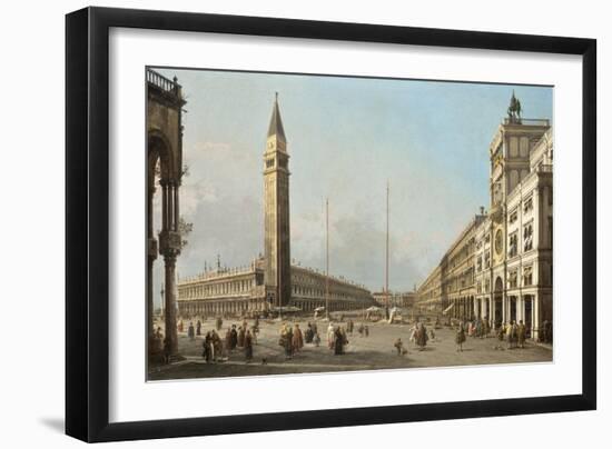 Piazza San Marco Looking South and West, 1763-Canaletto-Framed Giclee Print