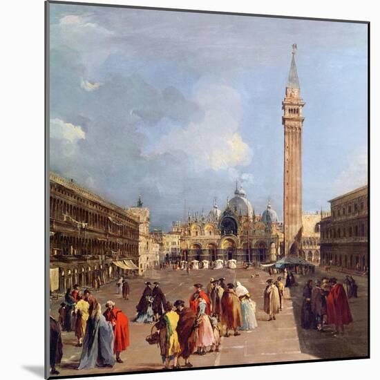 Piazza San Marco, Venice, c.1760-Francesco Guardi-Mounted Giclee Print