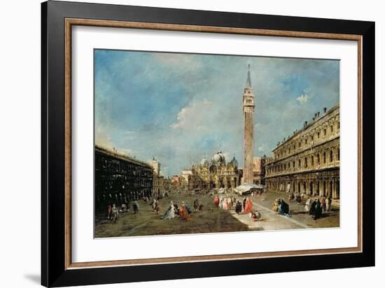 Piazza San Marco, Venice, C.1775-80-Francesco Guardi-Framed Giclee Print