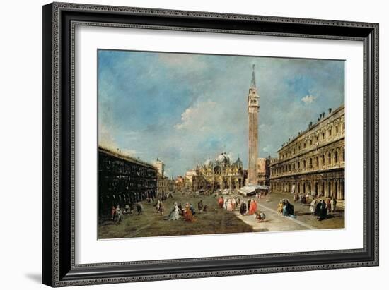 Piazza San Marco, Venice, C.1775-80-Francesco Guardi-Framed Giclee Print