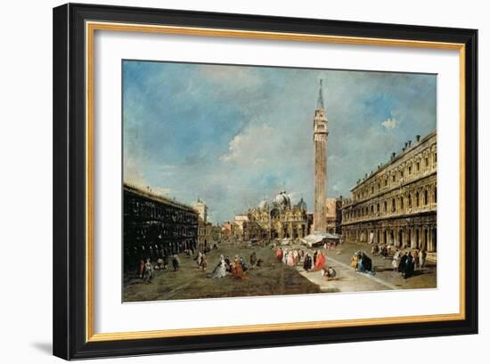 Piazza San Marco, Venice, C.1775-80-Francesco Guardi-Framed Giclee Print