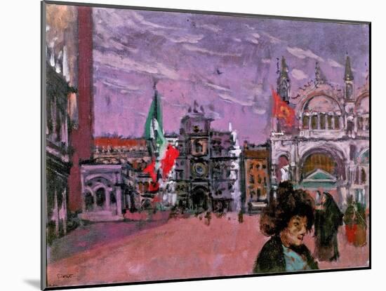 Piazza San Marco, Venice, C.1903-06-Walter Richard Sickert-Mounted Giclee Print