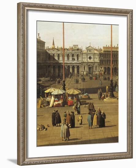 Piazza San Marco, Venice, Circa 1735-Giovanni Antonio Canal-Framed Giclee Print