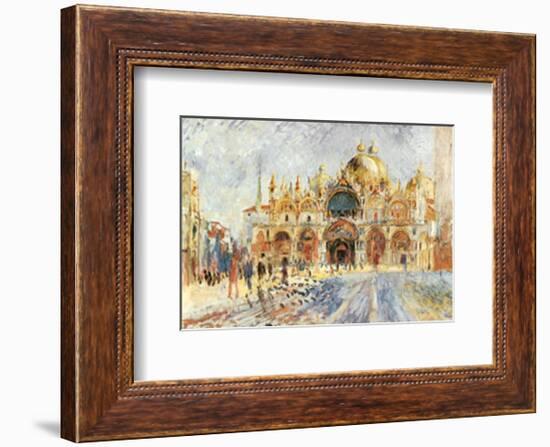 Piazza San Marco, Venice-Pierre-Auguste Renoir-Framed Art Print