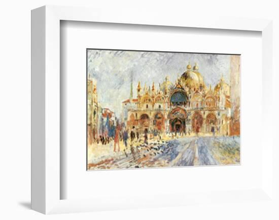 Piazza San Marco, Venice-Pierre-Auguste Renoir-Framed Art Print
