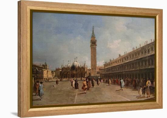 Piazza San Marco-Francesco Guardi-Framed Stretched Canvas