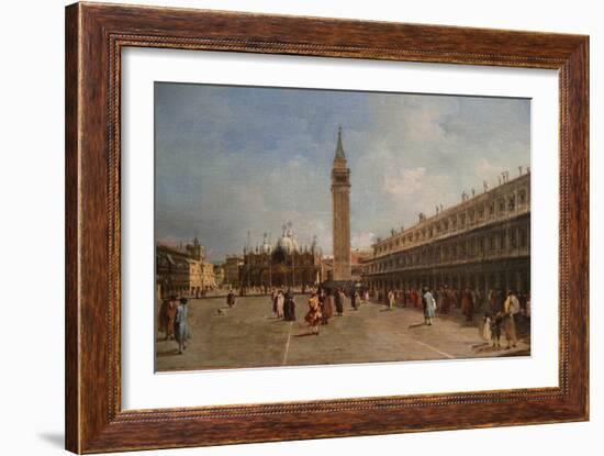 Piazza San Marco-Francesco Guardi-Framed Art Print