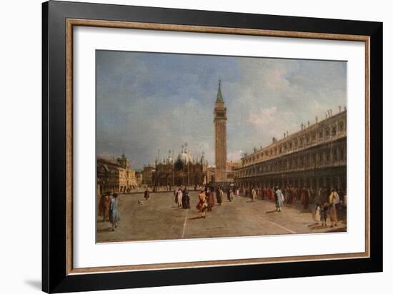 Piazza San Marco-Francesco Guardi-Framed Art Print