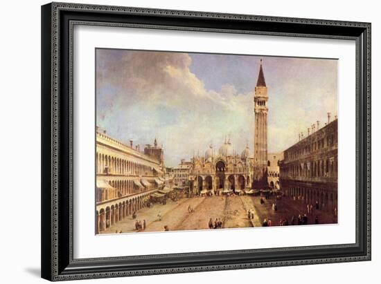 Piazza San Marco-Canaletto-Framed Art Print