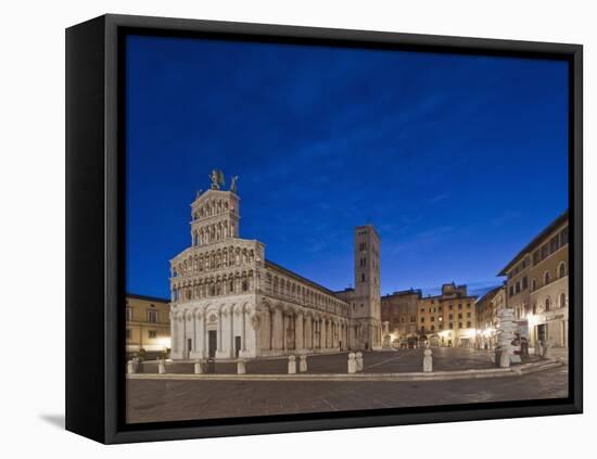 Piazza San Michele, Lucca, Italy-Rob Tilley-Framed Premier Image Canvas