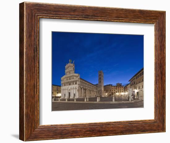 Piazza San Michele, Lucca, Italy-Rob Tilley-Framed Photographic Print