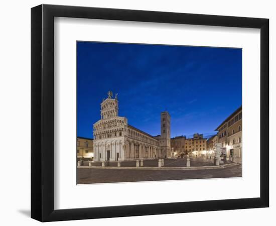 Piazza San Michele, Lucca, Italy-Rob Tilley-Framed Photographic Print